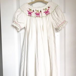 NWOT Castles and Crowns Smocked Christmas Dress